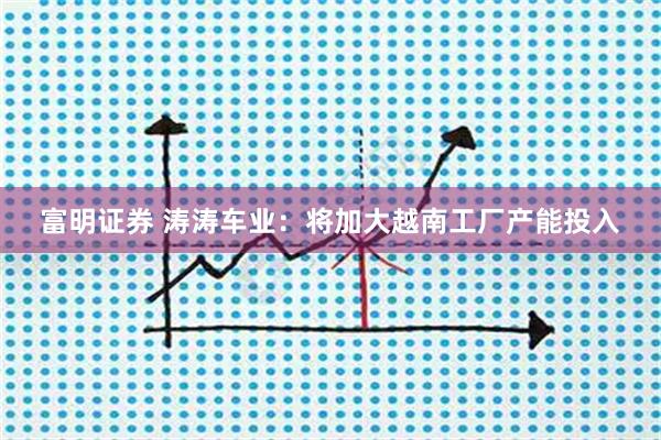 富明证券 涛涛车业：将加大越南工厂产能投入