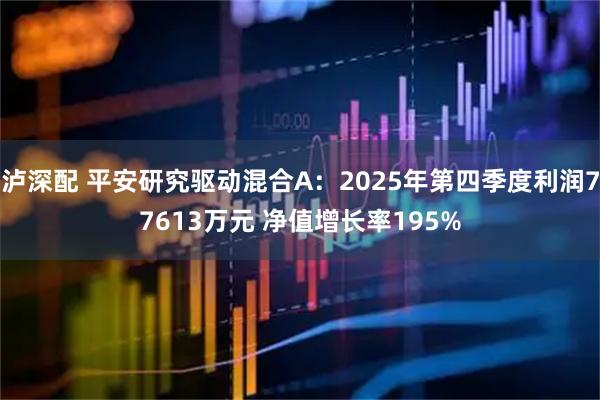 泸深配 平安研究驱动混合A:2025年第四季度利润77613万元 净值增长率195%