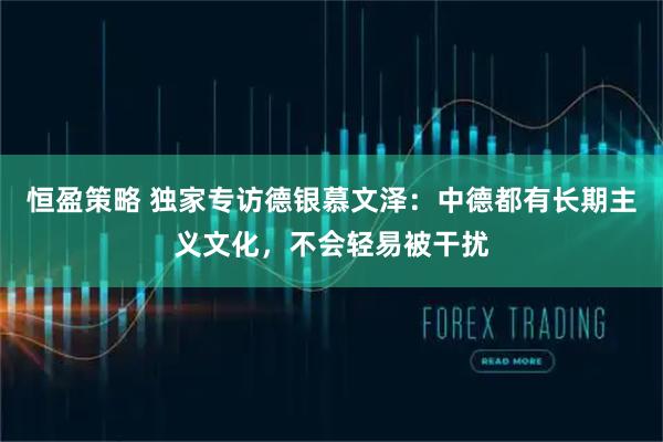 恒盈策略 独家专访德银慕文泽：中德都有长期主义文化，不会轻易被干扰